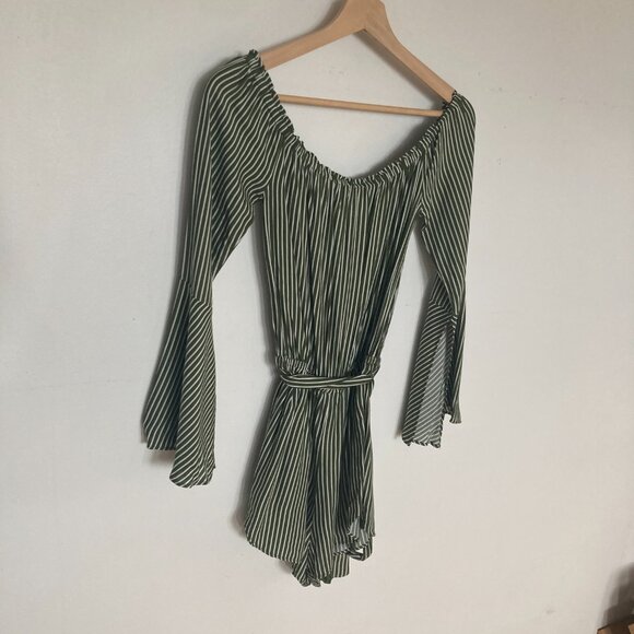One piece Romper - green stripe - Silence + Noise size XS - Picture 6 of 15